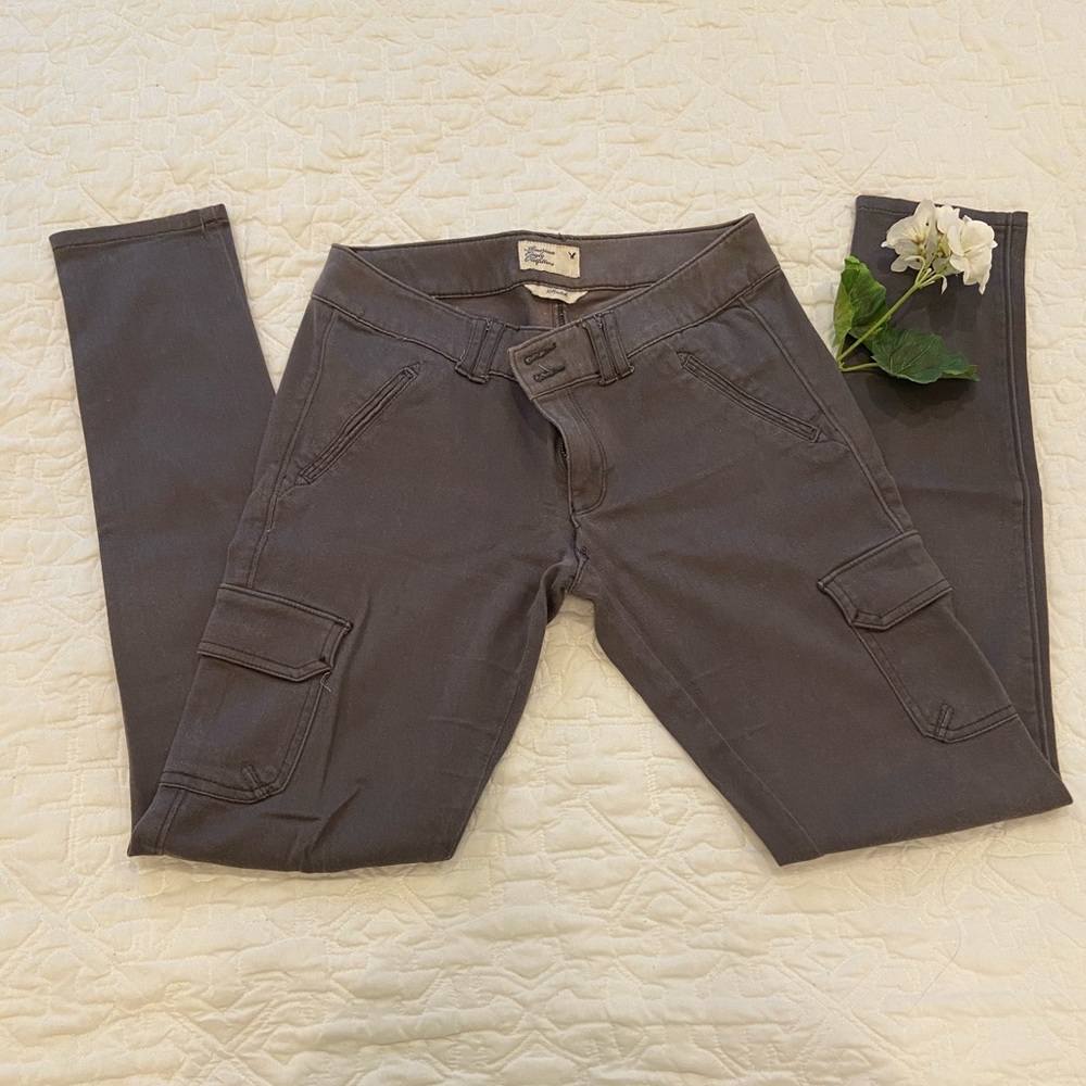American Eagle grey jeggings size 6